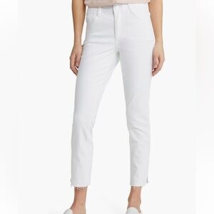 Wit & Wisdom Ab Solutions Cool Max High Waist Raw Hem Skinny Jeans